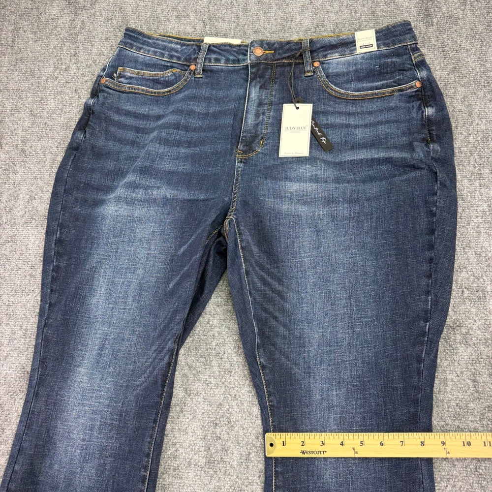 Judy Blue Jeans Womens 20W (Fits 38x27) Blue Skinny Tummy Control High Rise NWT - Picture 10 of 16